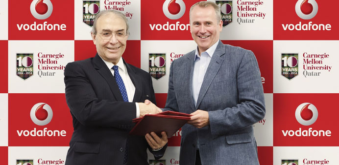 Kyle Whitehill and Dr Ilker Baybars at the MoU-signing ceremony.