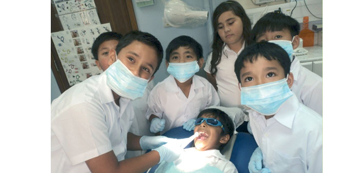 A group of students during one of the hands-on skill sessions.