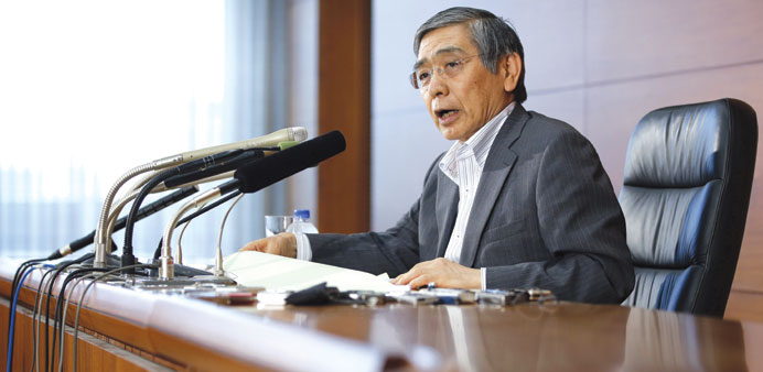 Kuroda: Unfazed by the economic contraction.
