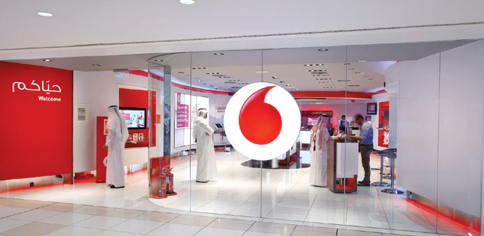 The Vodafone store at Landmark mall.