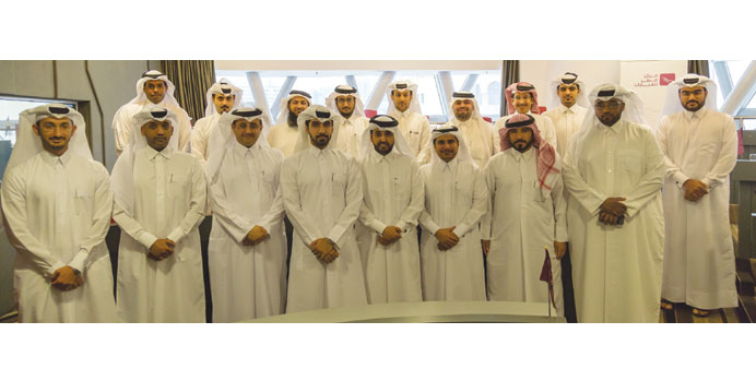 Abdulaziz bin Nasser al-Khalifa with some of the Rising Leaders.