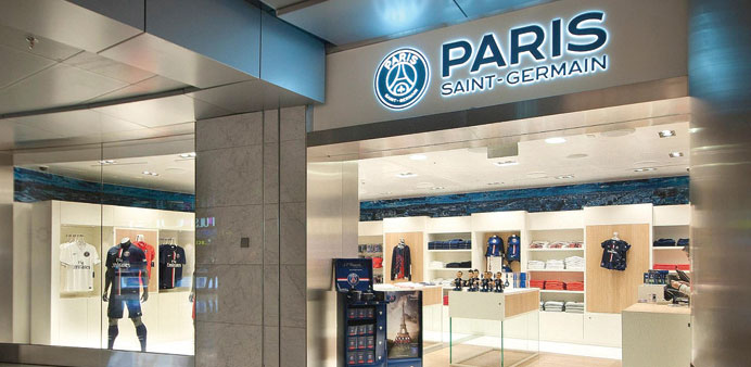 The new PSG store stocks a wide range of club branded merchandise and products.