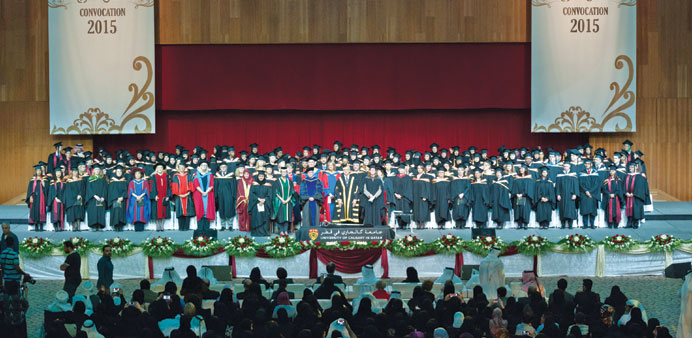 UCQ graduates and guests at the convocation.