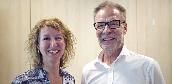 Sidra researchers Ingrid Osmond and Lars Hedin