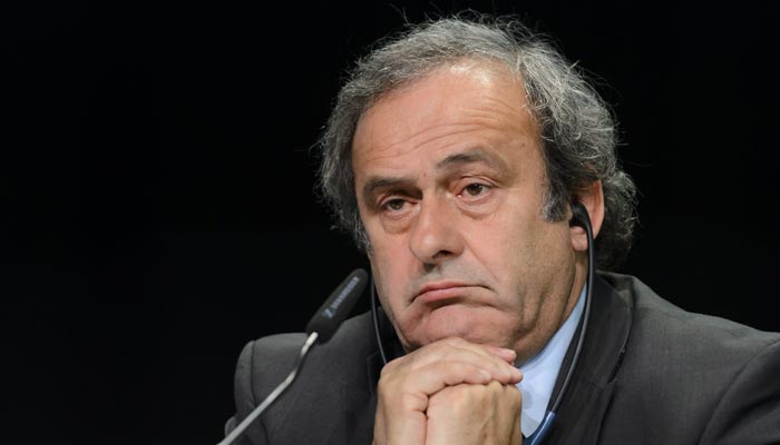 Michel Platini is serving a 90-day suspension.