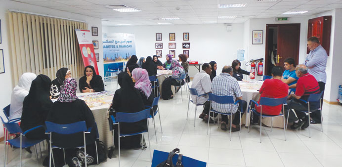 Participants attending a workshop held to explain the map.
