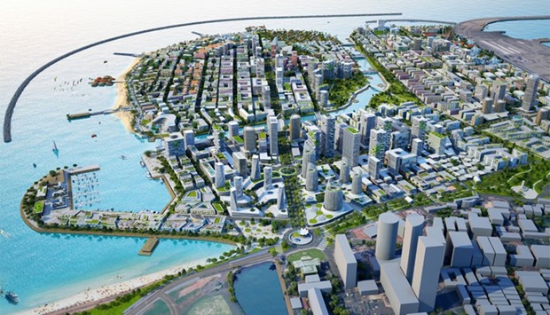 A computer generated view of the proposed Colombo International Financial City
