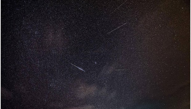 Perseid meteor shower in Qatar