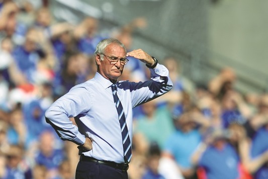 This file photo taken on August 7, 2016, shows Leicester Cityu2019s Italian manager Claudio Ranieri during the FA Community Shield football match between Manchester United and Leicester City at Wembley Stadium in London.