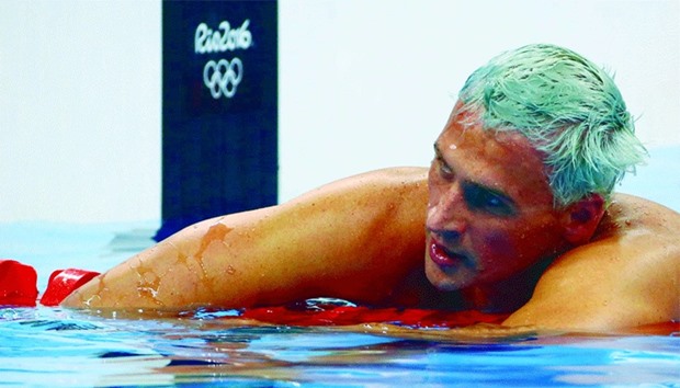 Ryan Lochte of USA after the 200 metres individual medley event.