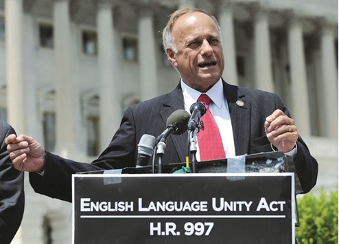 Republican representative Steve King: he declared recently that non-Westerners and non-Christians have contributed minimally to civilisation as we know it.