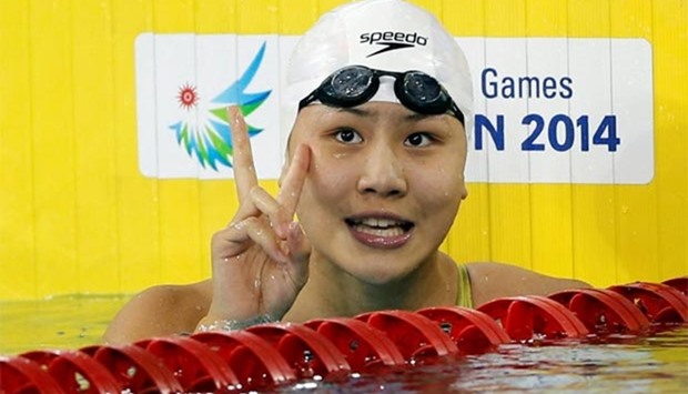 Chinese swimmer Chen Xinyi is seen in this file picture.