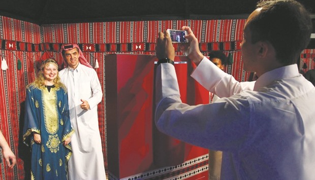 The Bayt Qatar photo booth.