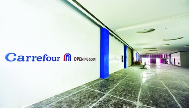 The upcoming Carrefour store at Mall of Qatar