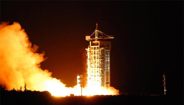 China's quantum satellite blasts off from the Jiuquan satellite launch centre in northwest Gansu province on Tuesday.
