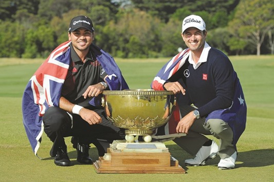 Australian golfers Jason Day and Adam Scott won the team title when the World Cup of Golf was last played in 2013. Day also won the individual competition there.
