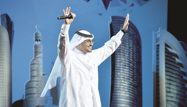 Hamad al-Amari at the Doha Comedy Day event last year.