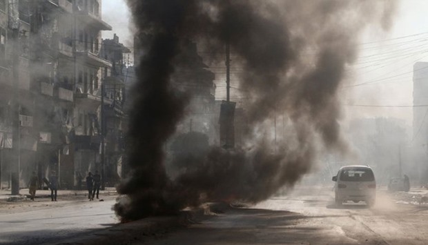 The Syrian Observatory for Human Rights said that 10 civilians including a child had been killed in the rebel shelling.