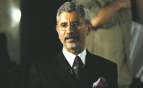 Indian Foreign Secretary Subrahmanyam Jaishankar speaks at a press conference in New Delhi yesterday.