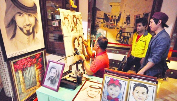 Qatar provides a lot of support for artists, according to Filipino painter Eugene Espinosa. PICTURE: Peter Alagos.