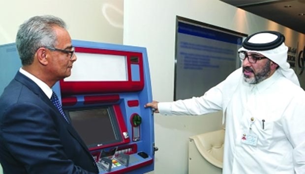 Commercial Bank held a demonstration of the new finger-vein pattern recognition technology.