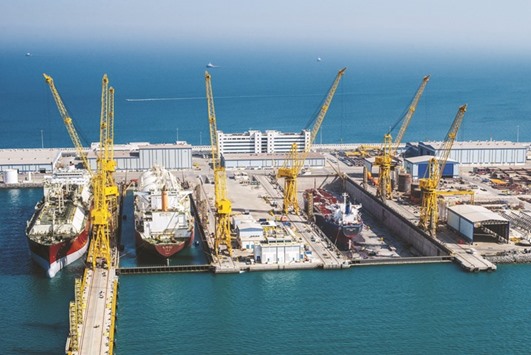 Nakilat-Keppel Offshore Marine facility at Ras Laffan. Under the fleet agreement, N-KOM will be the preferred shipyard in the Middle East for the repairs of all vessels owned by Samos Steamship Company.