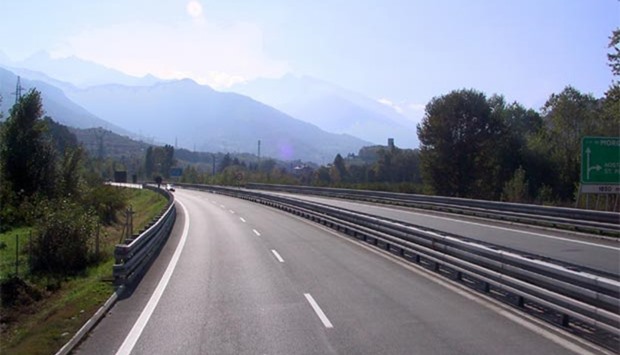 The migrant travelled 400 kilometres along an Italian highway.