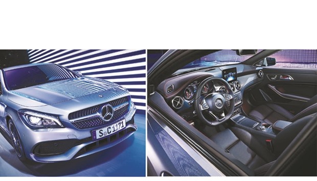 The new Mercedes Benz CLA. An interior view of the CLA