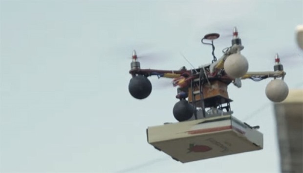 Pizza by drone