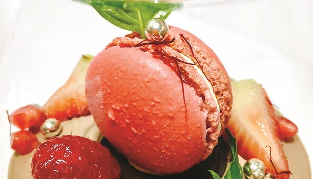 Raspberry Macaron.   Photo by the author