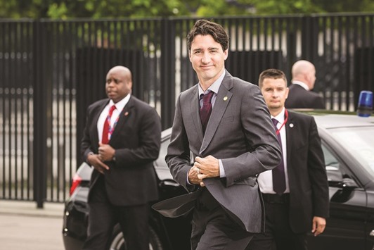 Canadian prime minister Justin Trudeau.