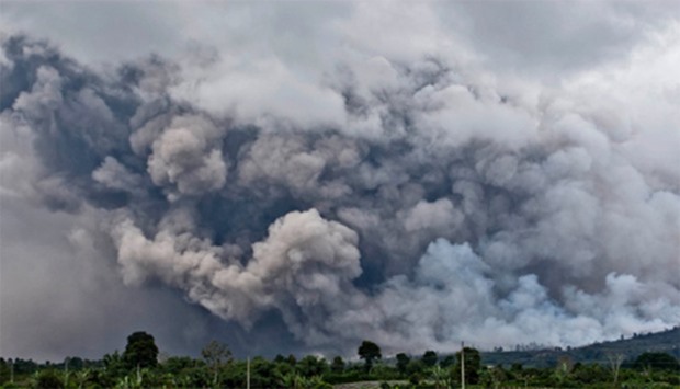 Volcanic eruptions in Indonesia