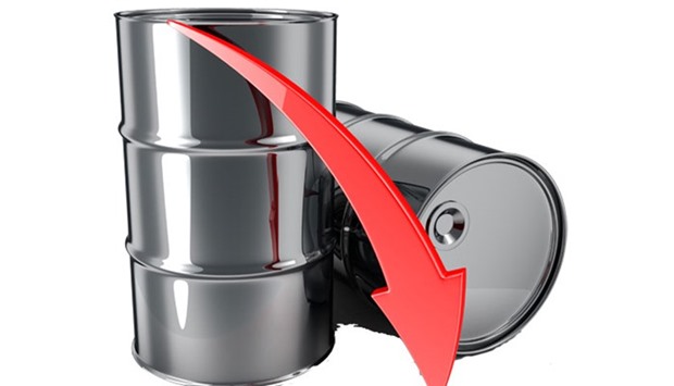 Brent fell $1.11, or 2.5 percent, to $43.64 a barrel by 11:32 a.m. EST (1632 GMT). US crude fell $1.12, or 2.6 percent, to $42.29 per barrel. Both contracts were down for a third day in a row to their lowest levels since Aug. 11.