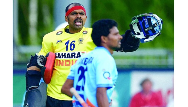 File picture of Indian hockey captain P R Sreejesh.