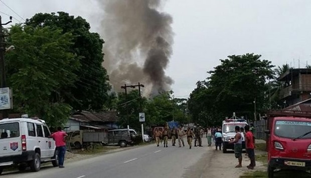 Militants opened random fire at a busy market in Kokrajhar town in Assam
