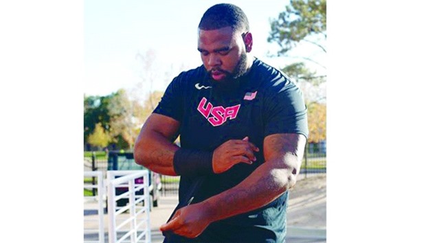 US shot putter Darrell Hill (Twitter)