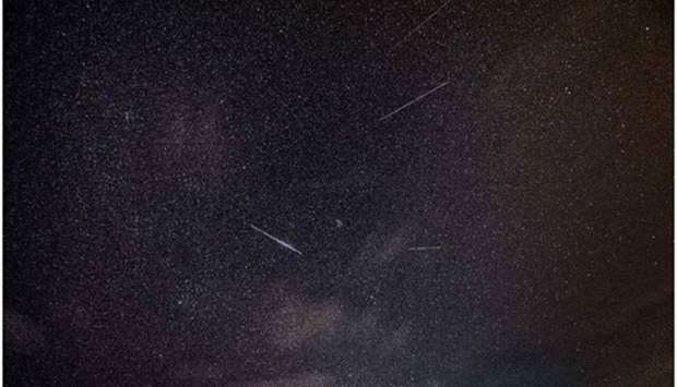 The Perseid meteor shower that lit up Qatar skies last year.