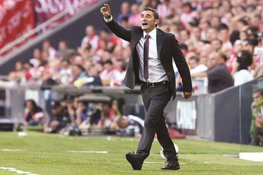 Barcelona coach Ernesto Valverde.