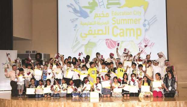 Participants of the Education City Summer Camp.