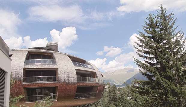 The Chesa Futura, designed by architect Norman Foster, is a symbol of the glamour and style associated with the Swiss ski resort of St Moritz.