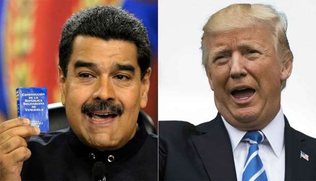 Venezuelan President Nicolas Maduro and US President Donald Trump