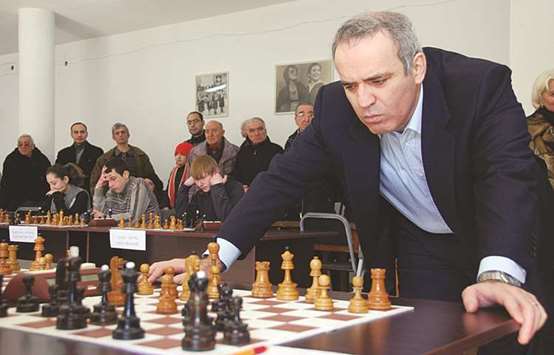 Russian chess champion Garry Kasparov, 54, is coming out of retirement today to play in an official tournament in St. Louis, Missouri against nine top-notch players. (AFP)