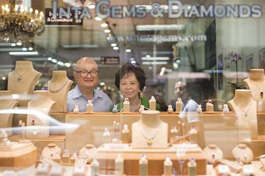 Jerry Pheng Young and his wife Connie own Inta Gems & Diamonds  in the jewellery district.