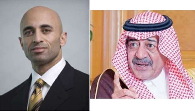 Ambassador Yousef al-Otaiba and Prince Muqrin bin Abdulaziz al-Saudrnrn