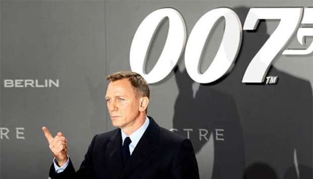 Actor Daniel Craig poses for photographers at the German premiere of the James Bond 007 film Spectre in Berlin in this file picture.