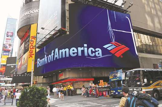 A Bank of America branch is seen in New Yorku2019s Times Square. Latin America is on pace for the biggest year in equity offerings since 2013, and BoFA is making the most of it.