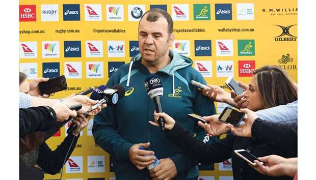 File picture of Australia coach Michael Cheika.