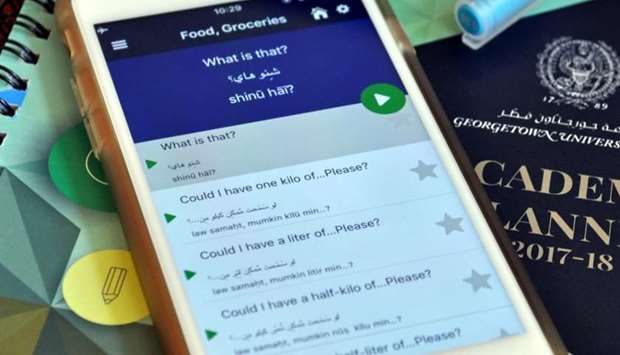 The Qatari Phrasebook app is a quick reference guide with both the written and spoken form of more than 1,500 common Arabic words and phrases, as well as pronunciation tips.