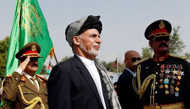 Afghan President Ashraf Ghani attends Afghan Independence Day celebrations in Kabul
