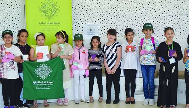 Young students participate in QBGu2019s 2017 Ghars Campaign summer programme of activities.